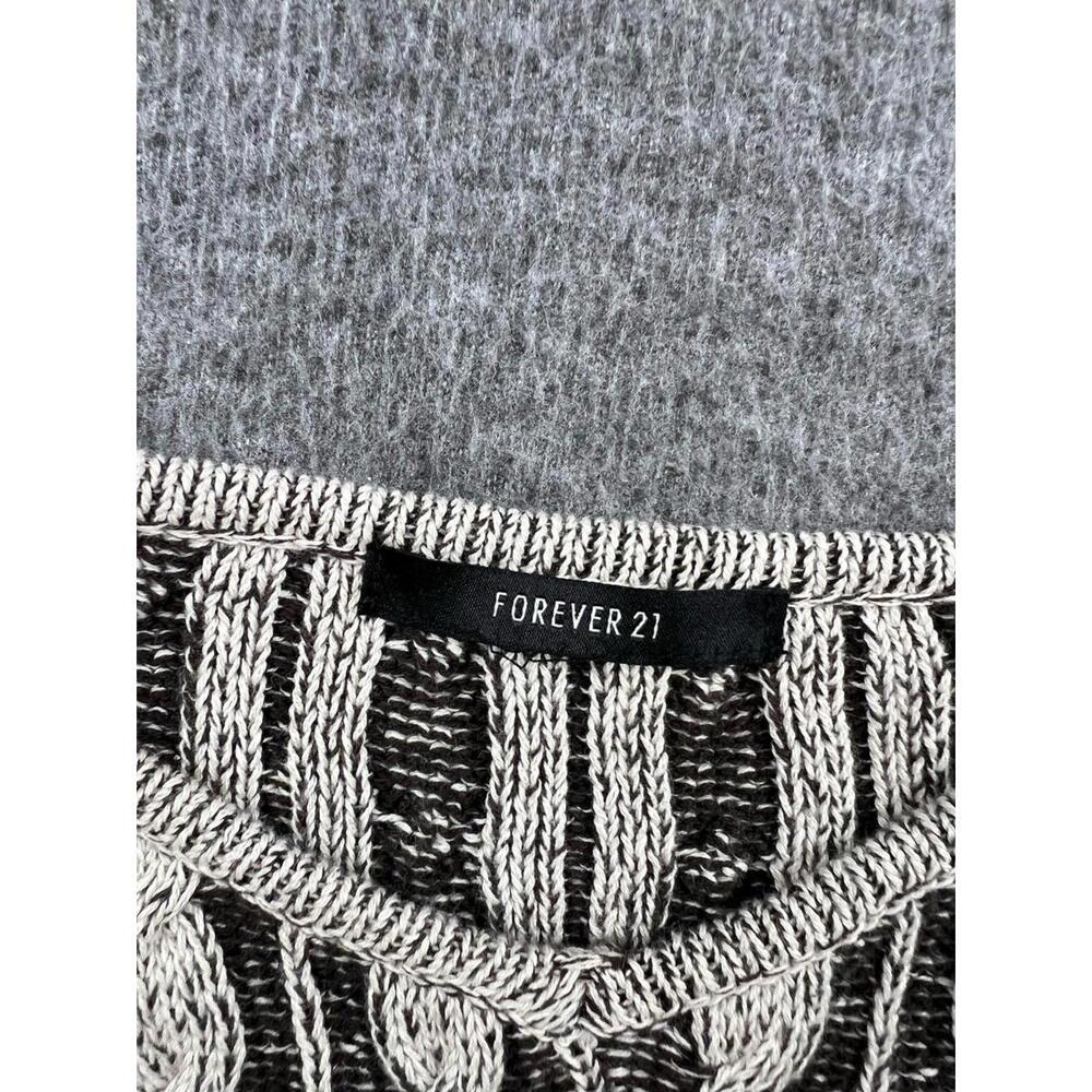 Forever‎ 21 Women's Sleeveless Cable Knit Sweater Dress Size Medium - Picture 4 of 6